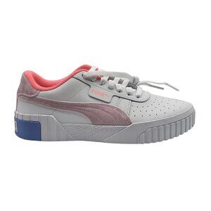 Puma Cali‎ Valentine Women's Sneakers Size 6.5 White Pink Leather Low Top Shoes